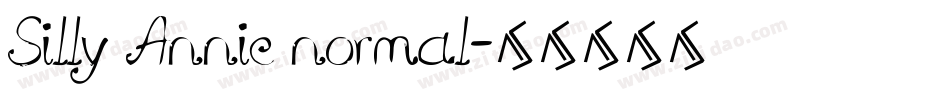 Silly Annie normal字体转换